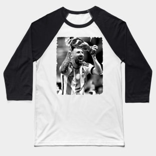 Lionel Messi mode black Baseball T-Shirt